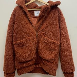 ELODIE FAUX SHEARLING JACKET